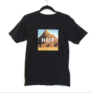 [HUF] 100% Cotton Graphic Pyramid Crew Neck Tee S